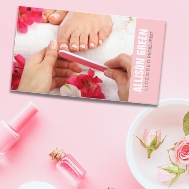 Cartão De Visita Aromaterapia Manicurista Pedicurista Pedicure Salo (Criador carregado)