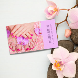 Cartão De Visita Aromaterapia Manicurista Pedicurista Pedicure Salo
