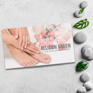 Cartão De Visita Aromaterapia Manicurista Pedicurista Pedicure Salo