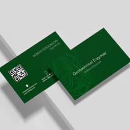 Cartão De Visita Arquiteto Construtor Contratante Dark Green Código
