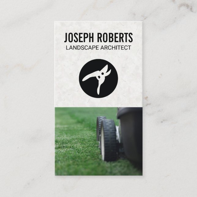 Cartão De Visita Arquiteto de Paisagem | Trimômetros | Cortador (Frente)