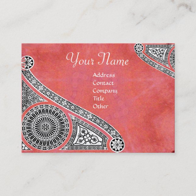 Cartão De Visita ARQUITETO DE RENAISSÂNCIA,Arquitetura,Cor-de-rosa  (Frente)