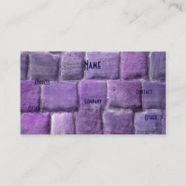 Cartão De Visita Arquiteto de Sandstone Azul Roxo