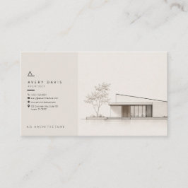 Cartão De Visita Arquiteto Japandi Moderno