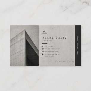 Cartão De Visita Arquiteto Modernista Brutalista de Concreto