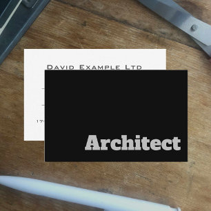 Cartão De Visita Arquiteto Negrito e Limpo