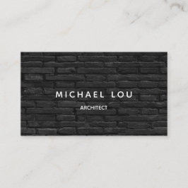 Cartão De Visita Arquitetura profissional de construções de tijolos