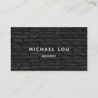 Cartão De Visita Arquitetura profissional de construções de tijolos
