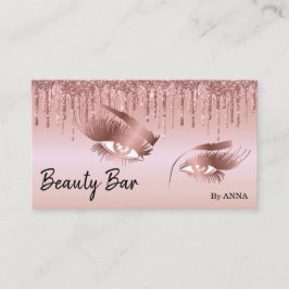 Cartão De Visita Arrancando Artista Dourado Lash Eyes Makeup