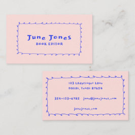 Cartão De Visita Arroz de Lápis Escrivado