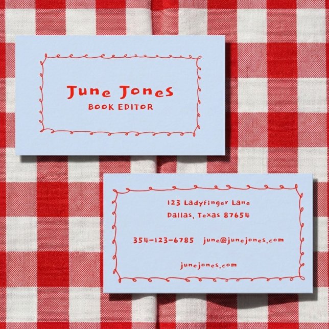 Cartão De Visita Arroz de Lápis Escrivado (Scribbled Pencil Loops Doodle Handmade Whimsical Business Card
)