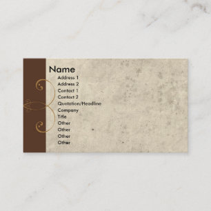 Cartão De Visita Art deco