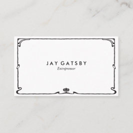 Cartão De Visita Art deco clássico/arte Nouveau