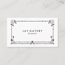 Cartão De Visita Art deco clássico/arte Nouveau