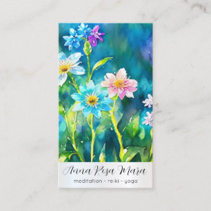 Cartão De Visita *~* Art QR Lotus Water Lily FlowersAP67