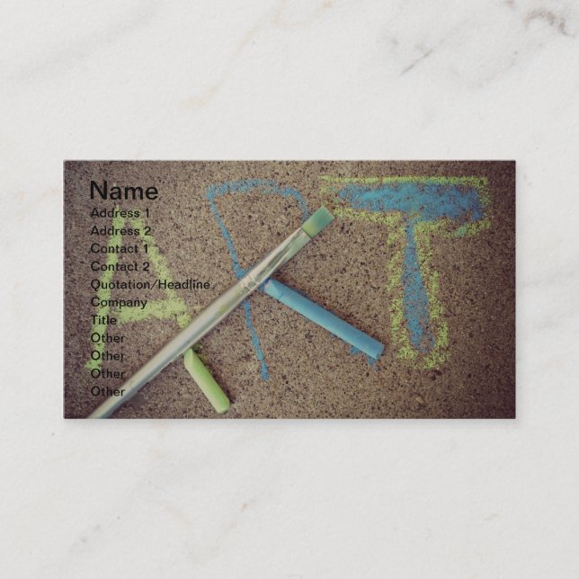 CARTÃO DE VISITA ARTE (Frente)