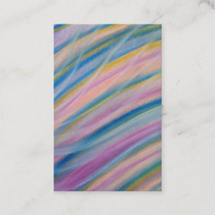 Cartão De Visita Arte abstrato colorido único P6