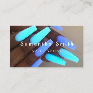 Cartão De Visita Arte Chic de Unhas Glam Salão de Manicure Artista