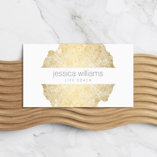 Cartão De Visita Arte de Efeito de Madeira Luxe