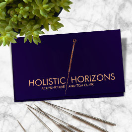 Cartão De Visita Arte de linha de Agulha de Acupuntura