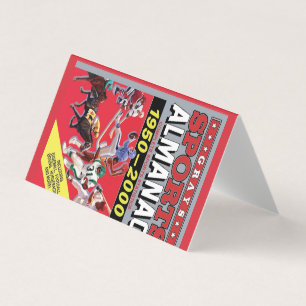 Cartão De Visita Arte de Parede em Metal Almanaque Esportivo