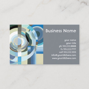 Cartão De Visita Arte Deco Pochoir Vintage Formas Geométricas Jazz