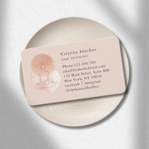 Arte Linear Minimalista Mulher Yoga Meditação
