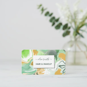 Cartão De Visita Arte líquida moderna acrílica