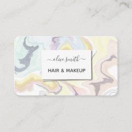 Cartão De Visita Arte líquida moderna acrílica