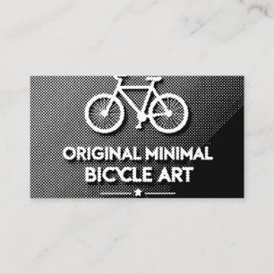 Cartão De Visita Arte Minimalista de Bicicleta