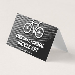 Cartão De Visita Arte Minimalista de Bicicleta