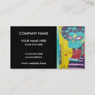 Cartão De Visita Arte Nr da rua dos grafites de Amsterdão. 4 -