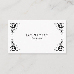 Cartão De Visita Arte Personalizada Vintage Art Nouveau Ornamental
