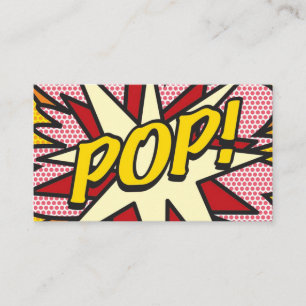 Cartão De Visita Arte POP! de Quadrinhos