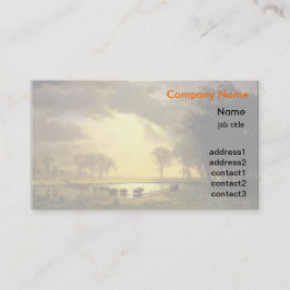 Cartão De Visita Arte requintada de Albert Bierstadt - O Caminho do