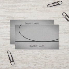 Cartão De Visita Arte Simples Profissional, Cinzas, Carro Empresari