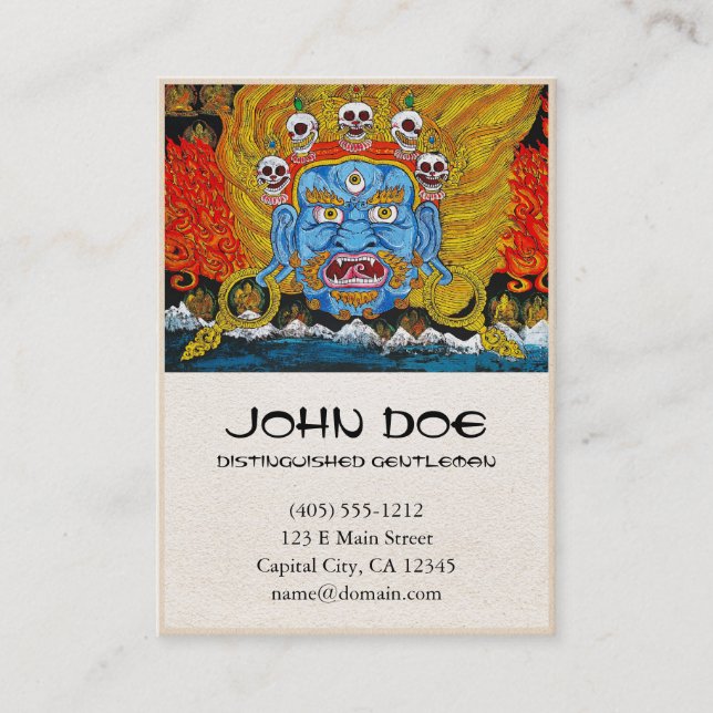 Cartão De Visita Arte tibetana oriental legal do tatuagem do (Frente)