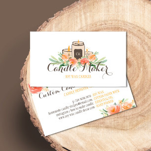 Cartão De Visita Artesanato caseiro de cera de soja de velas