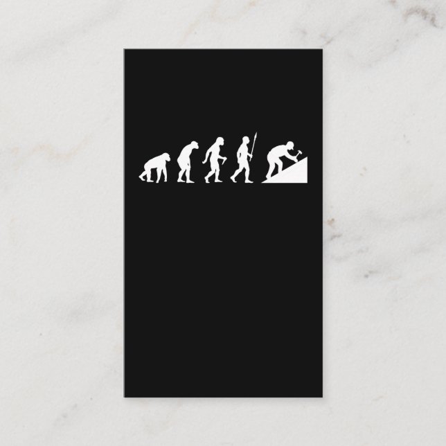 Cartão De Visita artesanato de martelo e telhado para a Evolução (Frente)