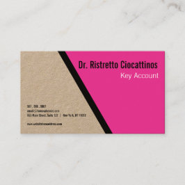 Cartão De Visita Artesanato preto geométrico