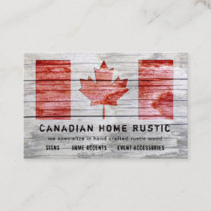 Cartão De Visita Artesanato Russo Canadiano de Madeira Tema Canad F