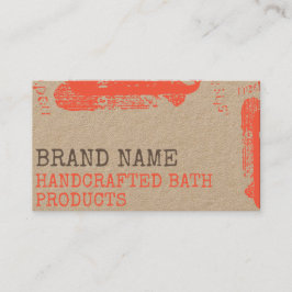 Cartão De Visita Artesanatos de produtos caseiros com estilo de cóp