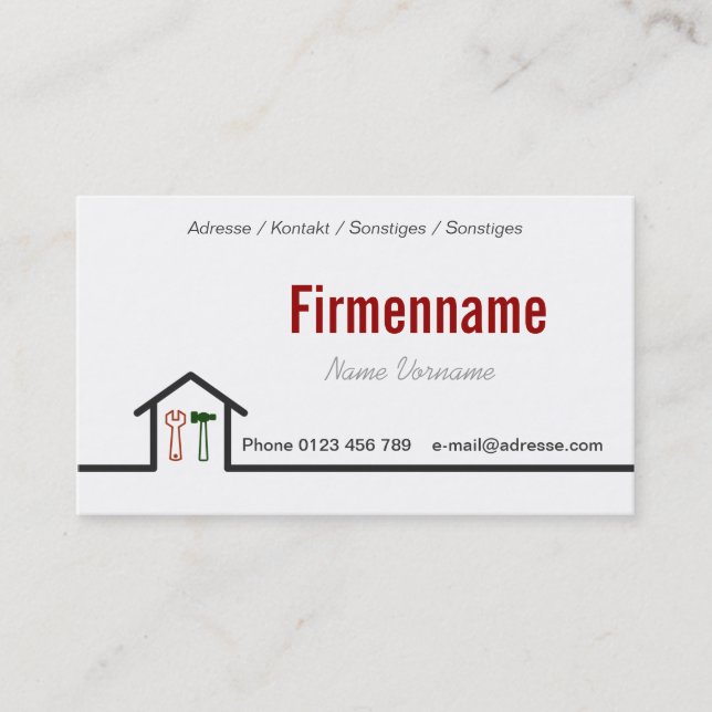 Cartão De Visita Artesão (Frente)