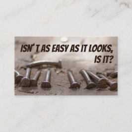 Cartão De Visita Artesão engraçado para artesãos pobres ajudam espe