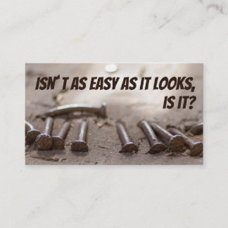 Cartão De Visita Artesão engraçado para artesãos pobres ajudam espe