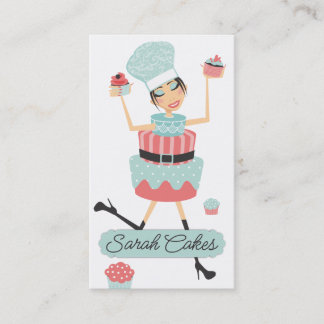 Cartão De Visita Artisan cake diva cupcakes padaria