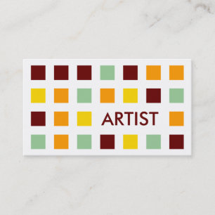 Cartão De Visita ARTIST (quadrados-modelo)