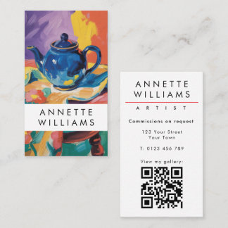Cartão De Visita Artista adicione sua arte