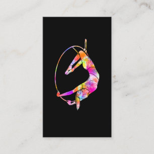 Cartão De Visita Artista aéreo Circus Hoop Aerial Yoga Aerialista