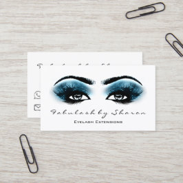 Cartão De Visita Artista Artista Eyebrow Ramal Azul Marinho